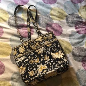 Vera Bradley medium tote Yellow bird pattern